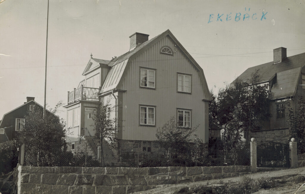 Huset Adolf Simon Svensson byggde i Ekebäck, Göteborg